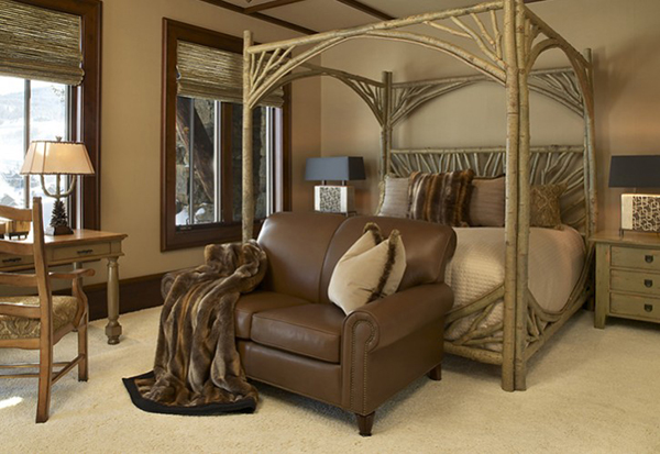 Drawing on Canopy Bed #4280 in Taupe finish as this installationâ€™s ...