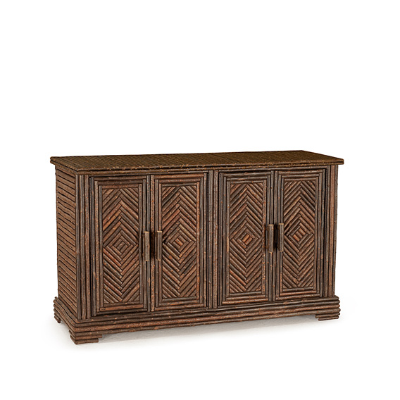 Rustic Cabinet #2124 shown in Natural Finish (on Bark)
