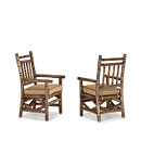 Rustic Dining Arm Chair #1200 (Shown in Kahlua Finish with Optional Loose Seat Cushion) La Lune Collection