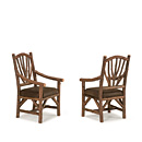 Rustic Dining Arm Chair #1402 (Shown in Natural Finish) La Lune Collection