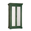 Rustic Armoire with Mirrored Doors #2002 (Shown in Forest Finish) La Lune Collection