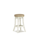 Rustic Bar Stool #1111 (shown in Antique White Finish) La Lune Collection