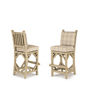 Rustic Bar Stool #1139 with Optional Loose Seat Cushions (shown in Taupe Finish) La Lune Collection