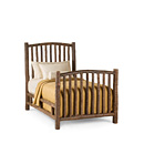 Rustic Bed Twin #4000 shown in Natural Finish (on Bark) La Lune Collection