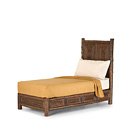 Rustic Bed Twin #4078 (shown in Natural Finish on Bark) La Lune Collection