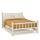 Rustic Bed Queen #4115 (shown in Antique White Finish) La Lune Collection