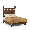 Rustic Bed Queen #4296 (Shown in Natural Finish) La Lune Collection
