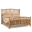 Rustic Bed King #4306 shown in Pecan Premium Finish (on Peeled Bark) La Lune Collection