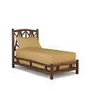 Rustic Bed Twin #4642 (shown in Natural Finish on Bark) La Lune Collection