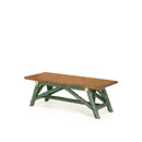 Rustic Bench #1112 (Shown in Forest Finish with Medium Pine Seat) La Lune Collection