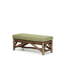 Rustic Bench #1113 (Shown in Kahlua Finish with Optional Loose Cushion) La Lune Collection