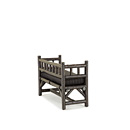 Rustic Bench #1302 (Shown in Ebony Finish with Optional Loose Cushion) La Lune Collection