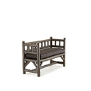 Rustic Bench #1302 (Shown in Ebony Finish with Optional Loose Cushion) La Lune Collection