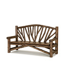 Rustic Bench #1502 (shown in Kahlua Finish on Peeled Bark) La Lune Collection