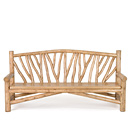 Rustic Bench #1504 (shown in Pecan Finish on Peeled Bark) La Lune Collection