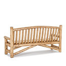 Rustic Bench #1510 shown in Pecan Premium Finish (on Peeled Bark) La Lune Collection