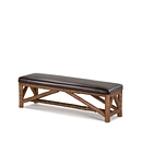 Rustic Bench #1514 shown in Natural Finish (on Bark) La Lune Collection