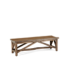 Rustic Bench #1522 (Shown in Kahlua Finish with Optional Cedar Top) La Lune Collection