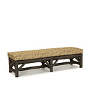 Rustic Bench #1532 (Shown in Ebony Finish with Optional Loose Seat Cushion) La Lune Collection