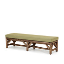Rustic Bench #1532 (Shown in Kahlua Finish with Optional Loose Seat Cushion) La Lune Collection