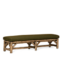 Rustic Bench #1534 (Shown in Kahlua Finish with Optional Loose Seat Cushion) La Lune Collection