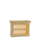 Rustic One Shelf Bookcase #2086 shown in Desert Premium Finish (on Bark) La Lune Collection