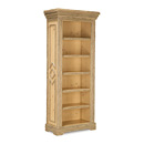 Rustic Bookcase with Five Adjustable Shelves #2200 (shown in Desert Finish on Bark) La Lune Collection