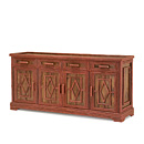 Rustic Buffet #2116 (Shown in a Custom Finish - Medium Pine with Willow in Redwood Finish) La Lune Collection