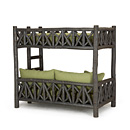 Rustic Bunk Bed (Ladder Right) #4257R (Shown in Ebony Finish) La Lune Collection