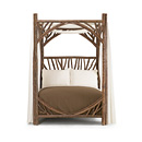 Rustic Canopy Bed Full #4278 (shown in Natural Finish)  La Lune Collection