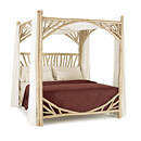 Rustic Canopy Bed King #4282 (shown in Mushroom Finish) La Lune Collection