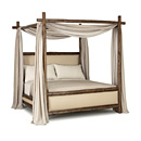 Rustic Canopy Bed Queen #4544 (Shown in Kahlua Finish) La Lune Collection