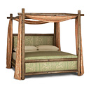 Rustic Canopy Bed King #4546 (Shown in Kahlua Finish) La Lune Collection