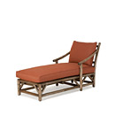 Rustic Chaise #1181 shown in Kahlua Premium Finish (on Peeled Bark) La Lune Collection