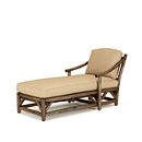 Rustic Chaise #1182 shown in Kahlua Finish (on Peeled Bark) La Lune Collection