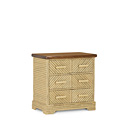 Rustic Three Drawer Chest #2132 (Shown in Desert Finish with Optional Medium Pine Top) La Lune Collection