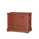 Rustic Three Drawer Chest #2137 (Shown in Redwood Finish) La Lune Collection