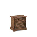 Rustic Nightstand #2154L (Hinged on Left Side) Shown in Natural Finish La Lune Collection