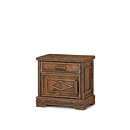 Rustic Nightstand #2155L (Hinged on Left Side) Shown in Natural Finish La Lune Collection