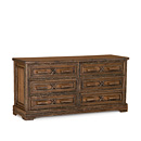 Rustic Six Drawer Dresser #2190 shown in Natural Finish (on Bark) La Lune Collection