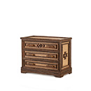 Rustic Three Drawer Chest #2568 shown in Natural Finish (on Bark) La Lune Collection