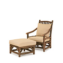 Rustic Club Chair #1167 & Ottoman #1173 (Shown in Natural Finish with Optional Loose Seat Cushion) La Lune Collection