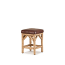 Rustic Counter Stool #1142 (shown in Pecan Finish on Peeled Bark) La Lune Collection