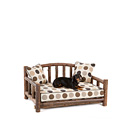 Rustic Dog Daybed #5102 shown in Natural Finish (on Bark) La Lune Collection