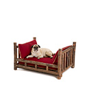 Rustic Dog Daybed #5162 shown in Natural Finish (on Bark) La Lune Collection