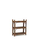 Rustic Three Tier Etagere #2160 shown in Natural Finish (on Bark) La Lune Collection