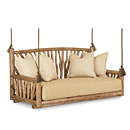 Rustic Hanging Daybed #4519 (Shown in Pecan Finish) La Lune Collection