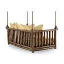 Rustic Hanging Daybed #4631 (shown in Kahlua Finish) La Lune Collection