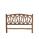 Rustic Headboard King #4052 shown in Natural Finish (on Bark) La Lune Collection