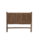 Rustic Headboard King #4074 shown in Natural Finish (on Bark) La Lune Collection